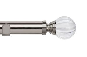 Speedy 35mm Segmented Ball Eyelet Pole Satin Silver