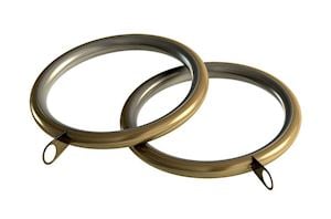 Speedy 35mm Curtain Pole Rings Antique Brass - Thumbnail 1