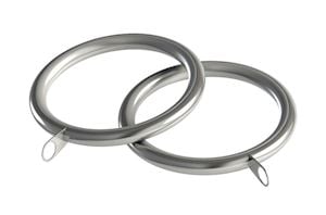 Speedy 35mm Curtain Pole Rings Satin Silver