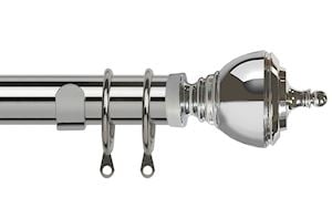 Speedy 35mm Vienna Curtain Pole Chrome