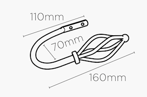Speedy County Crown Silver Curtain Holdback - Thumbnail 2