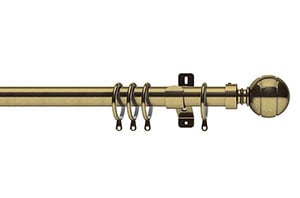 Swish 28mm Elements Lexington Antique Brass Metal Curtain Pole
