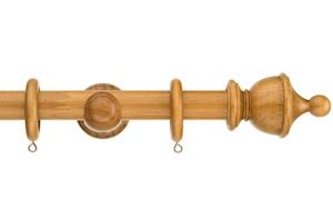 Swish 28mm Naturals Urn Aged Oak Wooden Curtain Pole