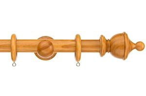 Swish 28mm Naturals Urn Antique Pine Wooden Curtain Pole