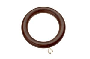 Swish 35mm Naturals Ball Dark Walnut Wooden Curtain Pole - Thumbnail 2