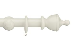 Swish 35mm Romantica Panna Cotta Urn Wooden Curtain Pole