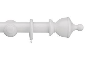 Swish 35mm Romantica Paper White Urn Wooden Curtain Pole