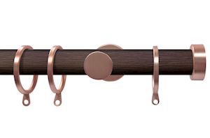 Swish Soho 28mm Funk Rose Gold Stud Metal Curtain Pole