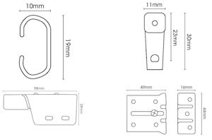 Universal Metal Corded Extendable Curtain Track White - Thumbnail 2