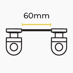 60mm Perfect Pleat Gliders - 700174