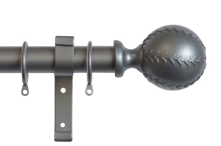 Laura Ashley 28mm Swirl Curtain Pole Grey
