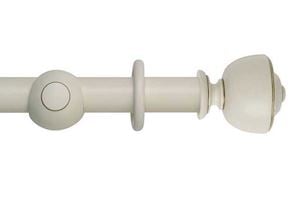 Rolls 45mm Museum Asher Wooden Curtain Pole Antique White 