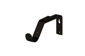 Speedy 28mm Ball 3 Sided Bay Window Curtain Pole Matt Black - Thumbnail 3