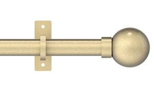 Hallis Arc 25mm Soft Brass Ball Eyelet Pole - Thumbnail 1