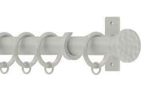 Hallis Arc 25mm Warm Grey Hammered Curtain Pole - Thumbnail 2