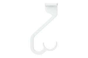 Hallis Arc 25mm China White Ceiling Passing Bracket