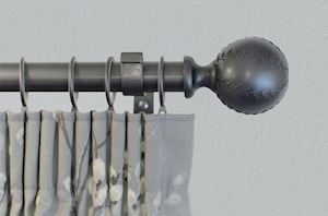 Laura Ashley 28mm Swirl Curtain Pole Grey - Thumbnail 2