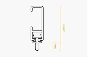 Silent Gliss 1080 Silver Uncorded Metal Curtain Track - Thumbnail 2